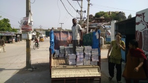 Delivery of books.